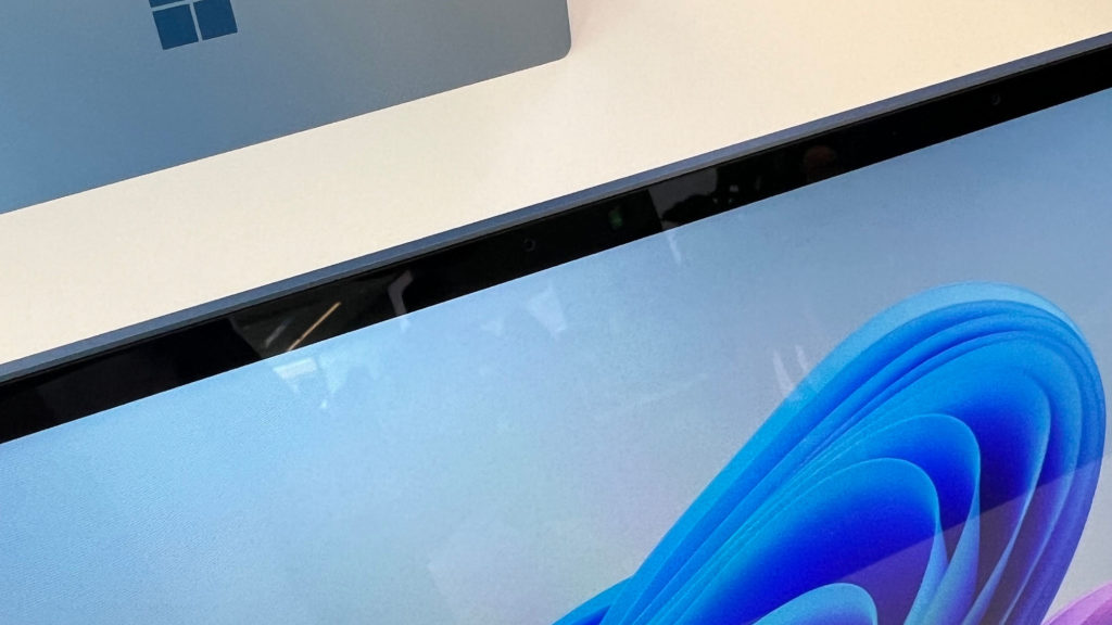 A Microsoft Surface Laptop webcam