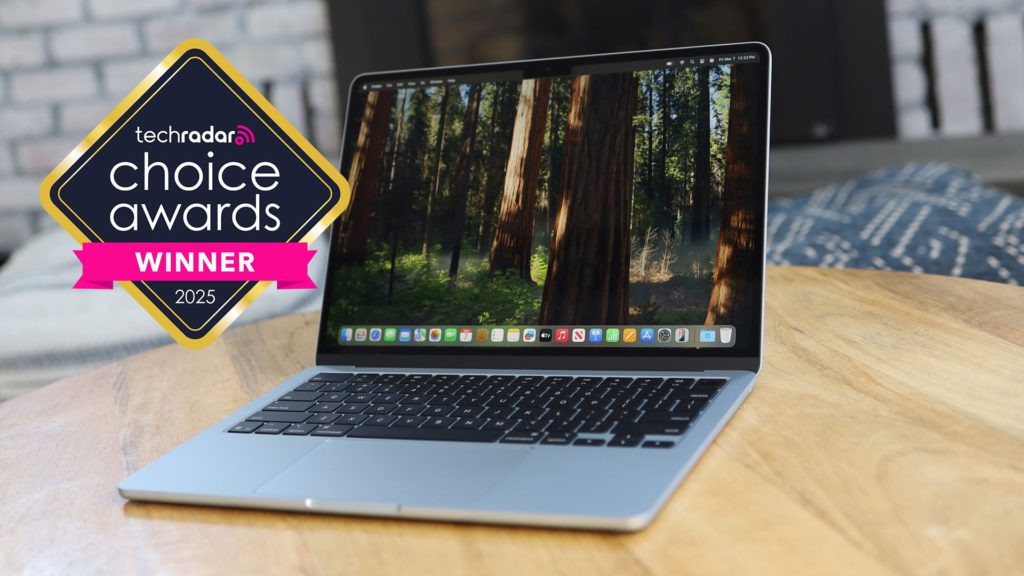 The Apple MacBook Air 13-inch (M4) is our laptop of the year – here’s why the likes of Dell, Microsoft and HP just could not compete The MacBook Air M5, showing the macOS home screen, on a wooden table, with a logo saying TechRadar Choice Awards 2025 winner