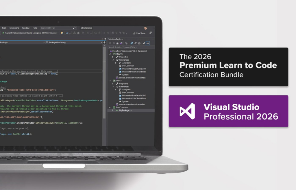 Build Real Coding Skills for $35 with Visual Studio 2026 Bundle