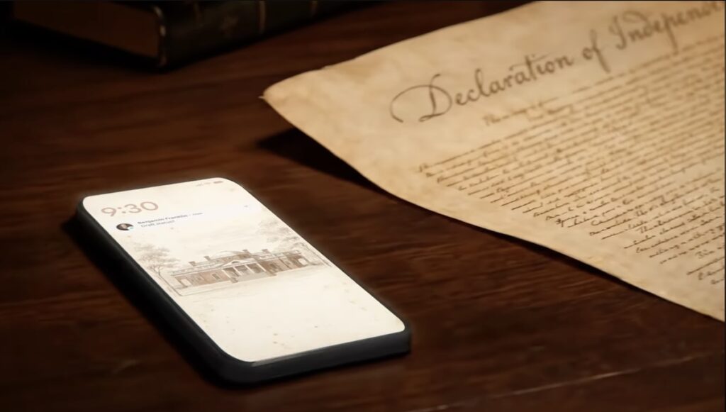 New Google commercial imagines a Declaration of Independence written with help from AI | TechCrunch